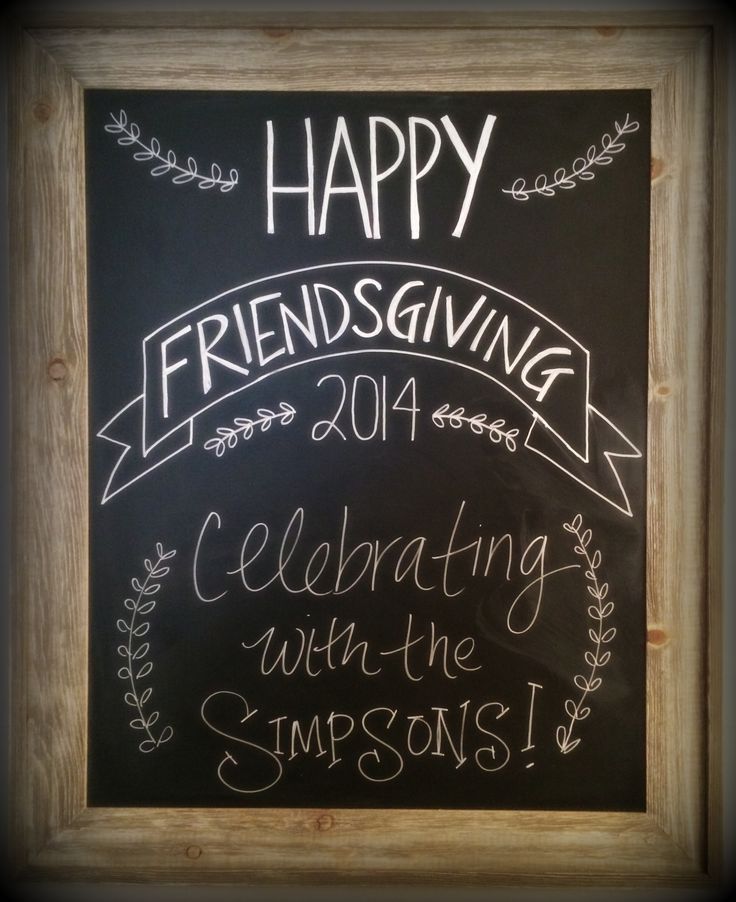 Celebrate Friendsgiving by putting this delightful Chalkboard Display, as gratitude and laughter fill the air.
