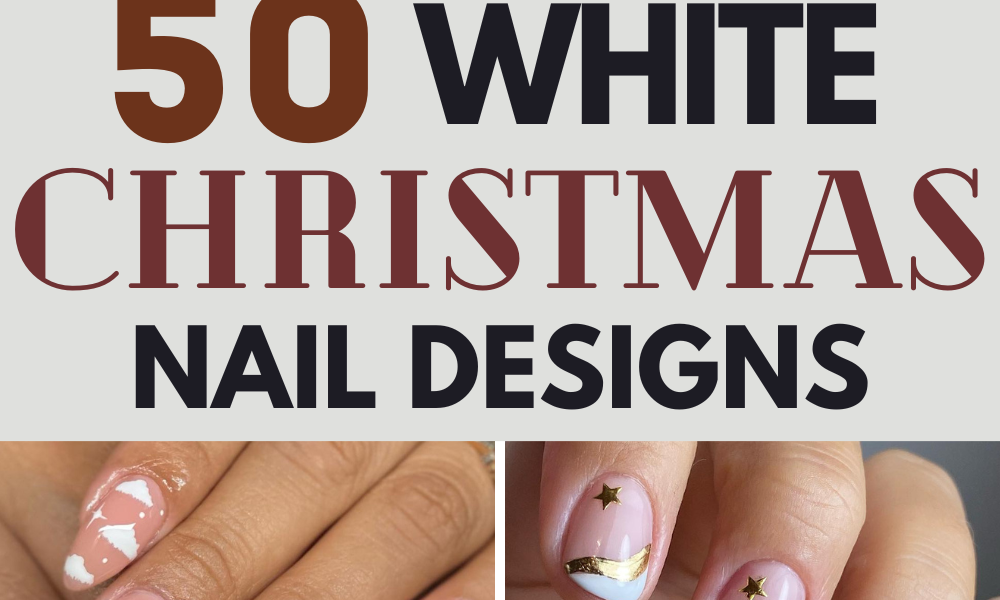 50 White Christmas Nail Designs To Copy Natodecco