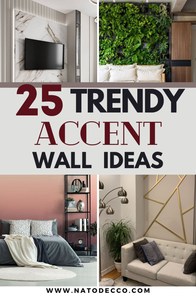 25 Stunning Accent Wall Ideas To Fall in Love With Natodecco