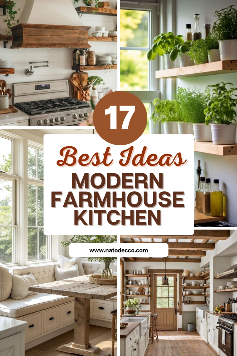 17 Most Inviting Modern Farmhouse Kitchen Ideas - Natodecco