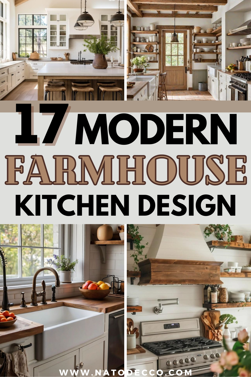 17 Most Inviting Modern Farmhouse Kitchen Ideas - Natodecco