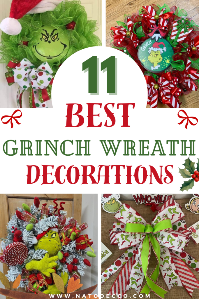 diy grinch wreath